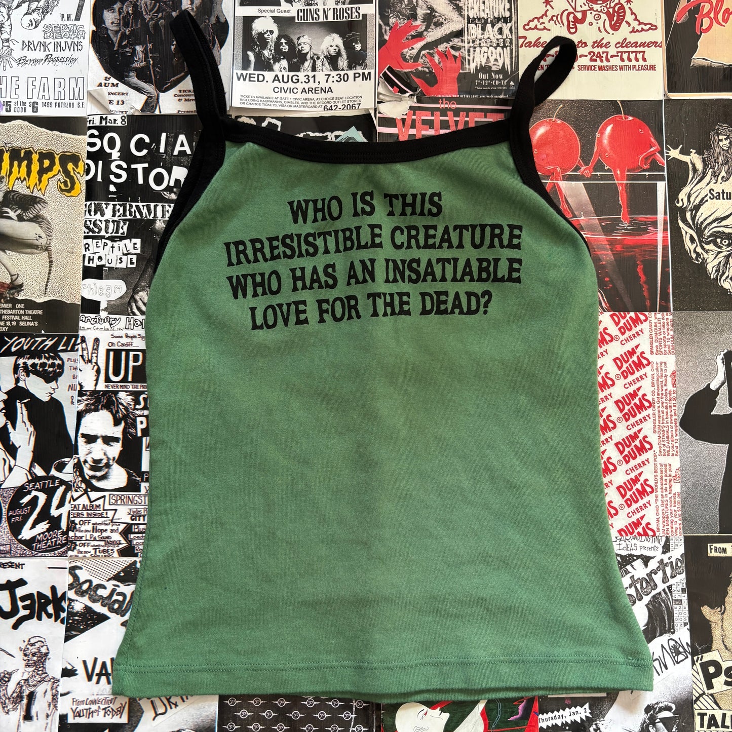 LIVING GIRL LYRICS black/green tank