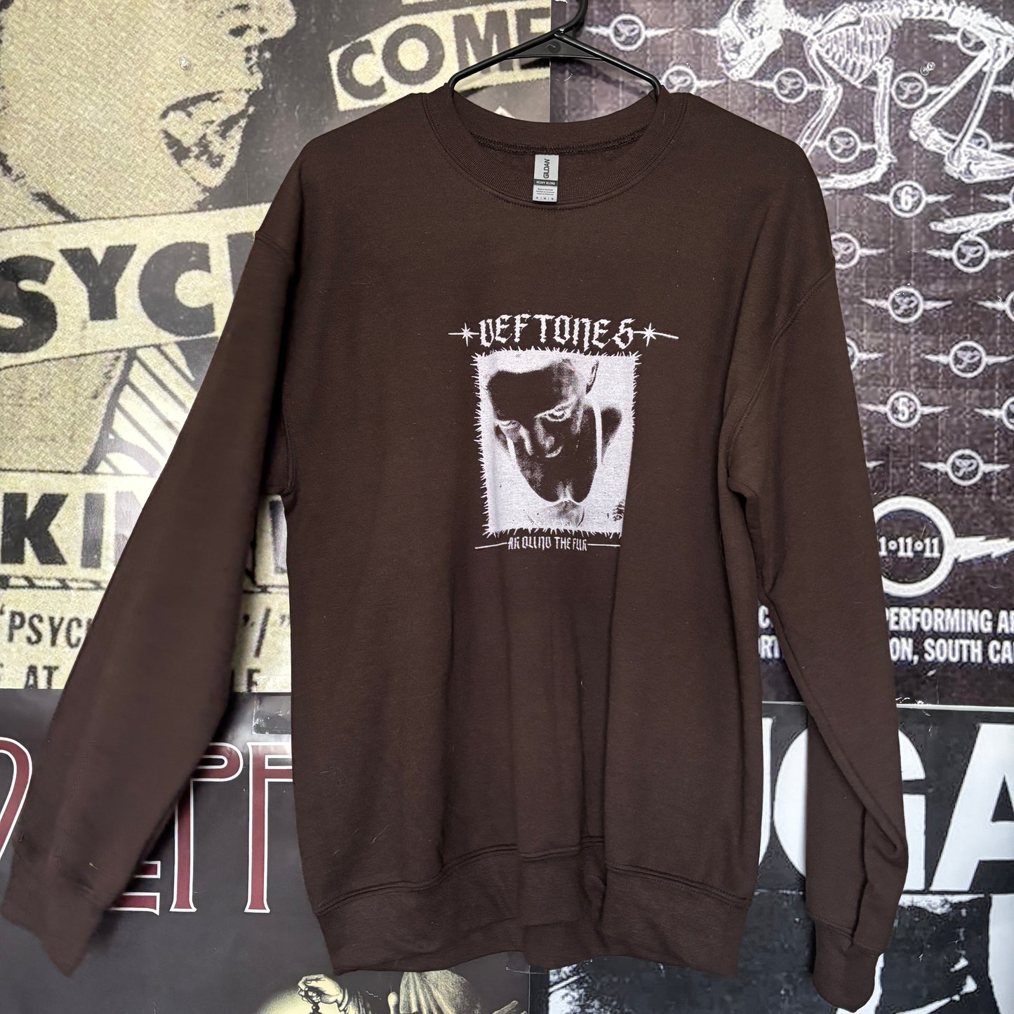 Deftones brown sweatshirt SM/MED