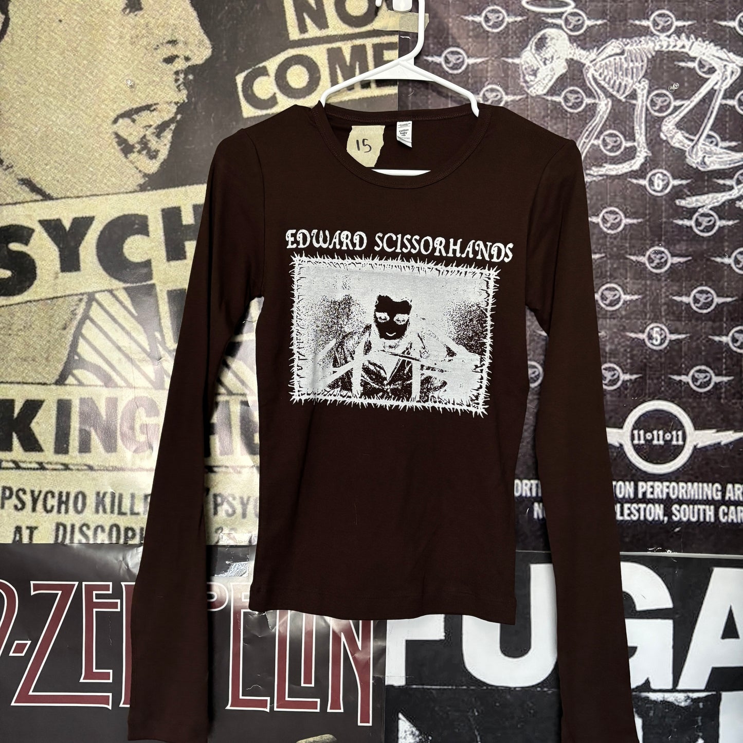 Scissorhands brown baby long sleeve SM/MED