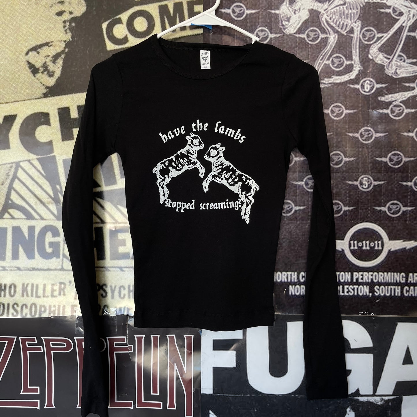 Silence of the lambs black baby long sleeve