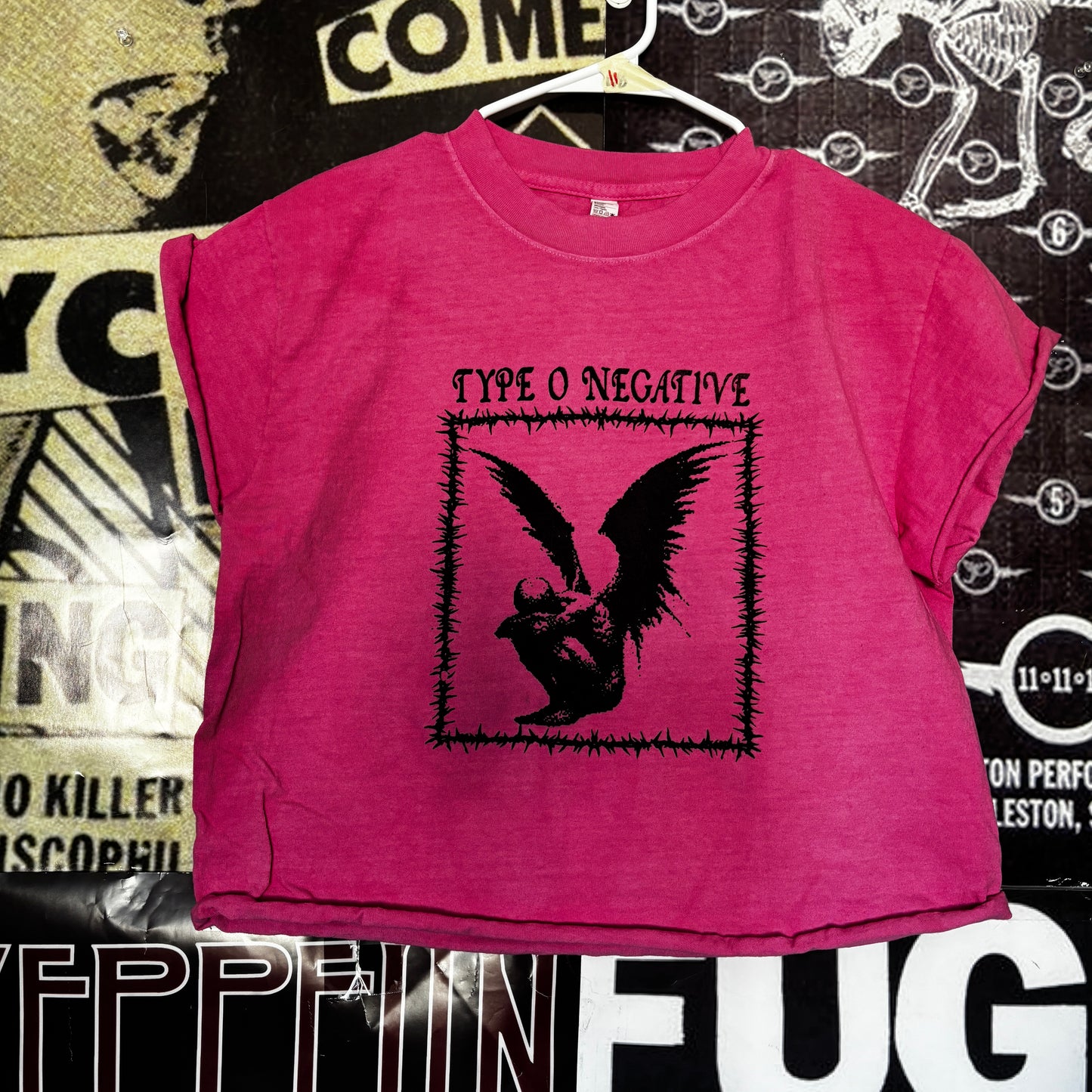 Type o negative pink cut off t-shirt SM/MED