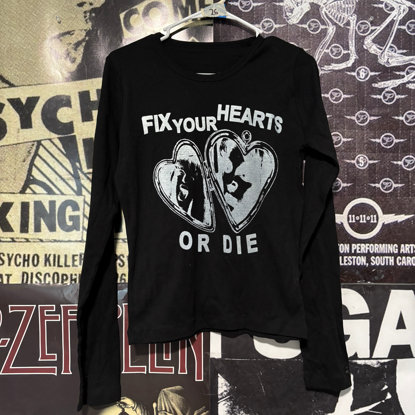 Twin peaks black baby long sleeve