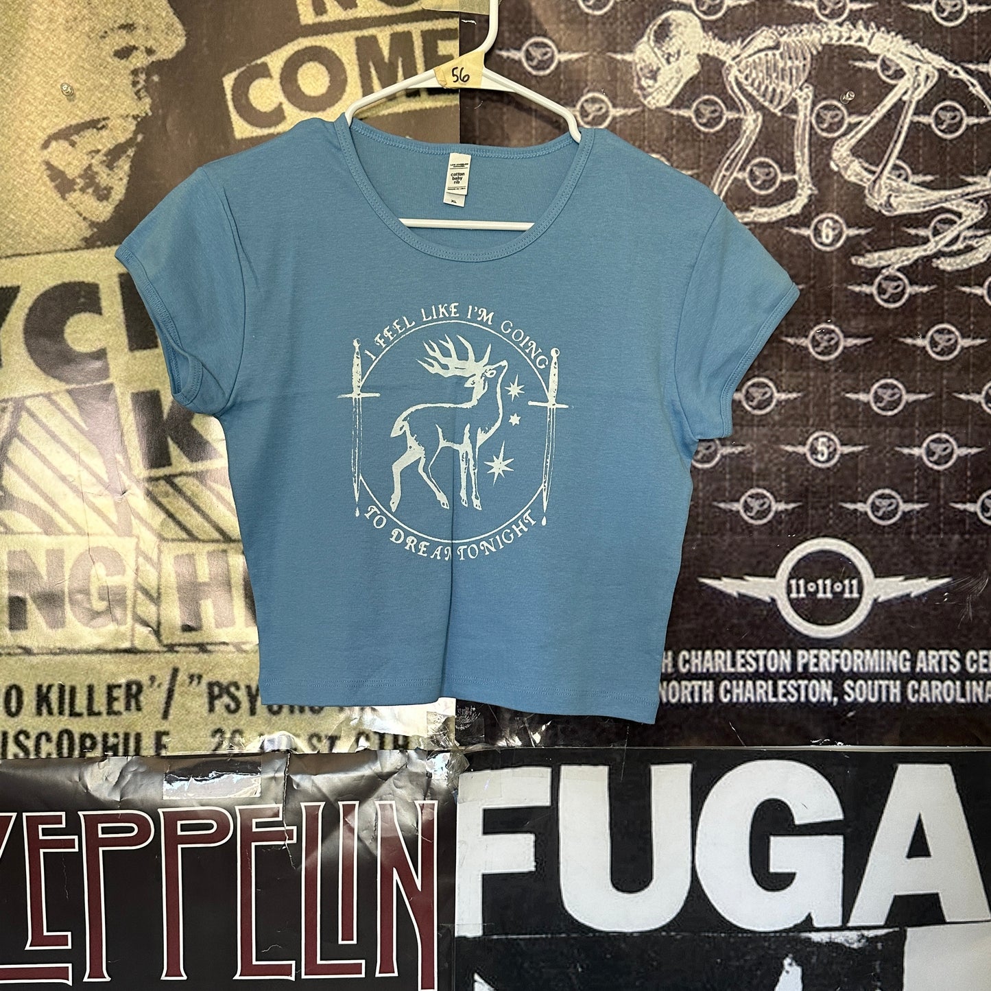 Dream tonight blue baby tee XL