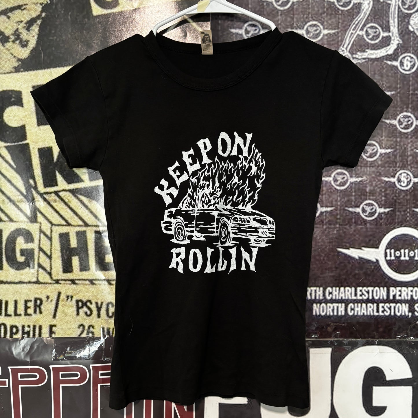 Rollin b&w babydoll tee