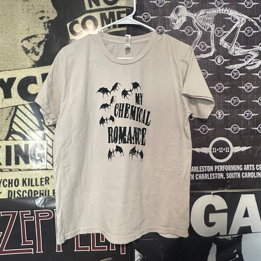 MY CHEMICAL ROMANCE  cream/black boyfriend tee (ready)