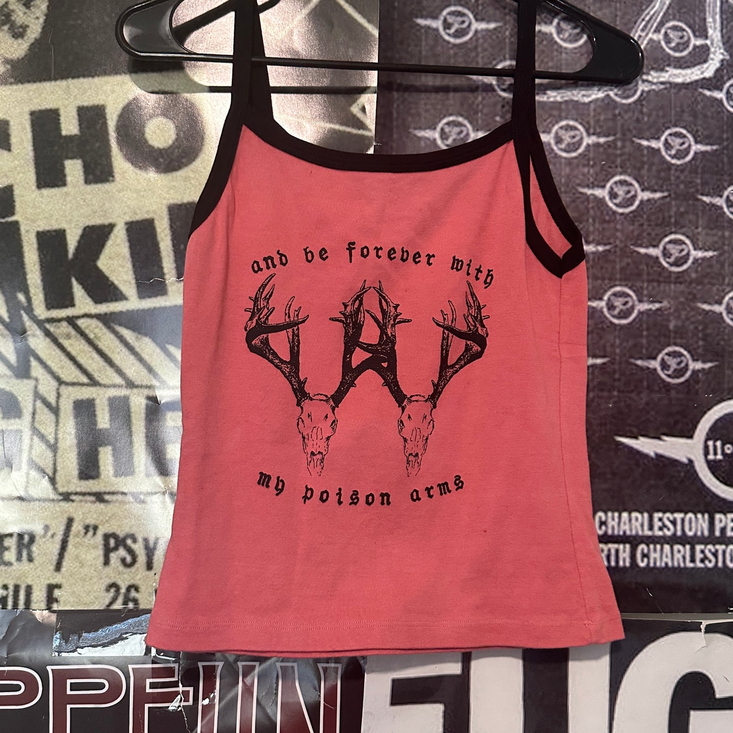Elliott smith poison arms red/black ringer tank LAR/XL (ready)