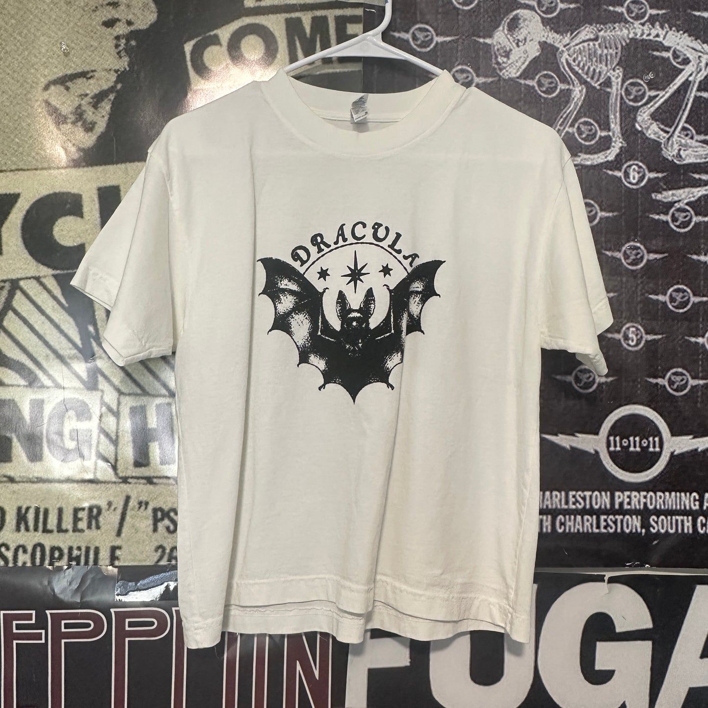 DRACULA cream boxy tee