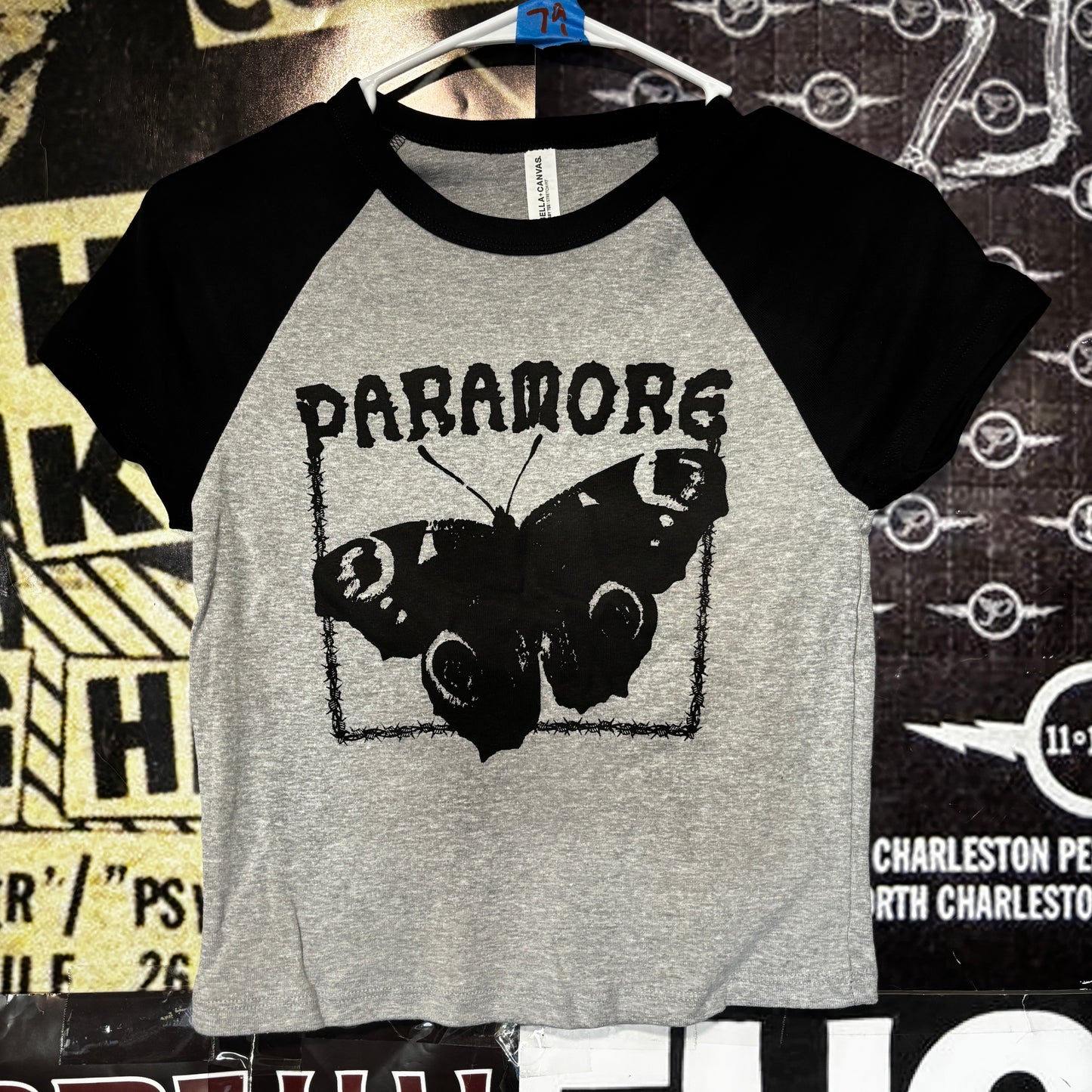 PARAMORE BLACK/GREY RAGLAN
