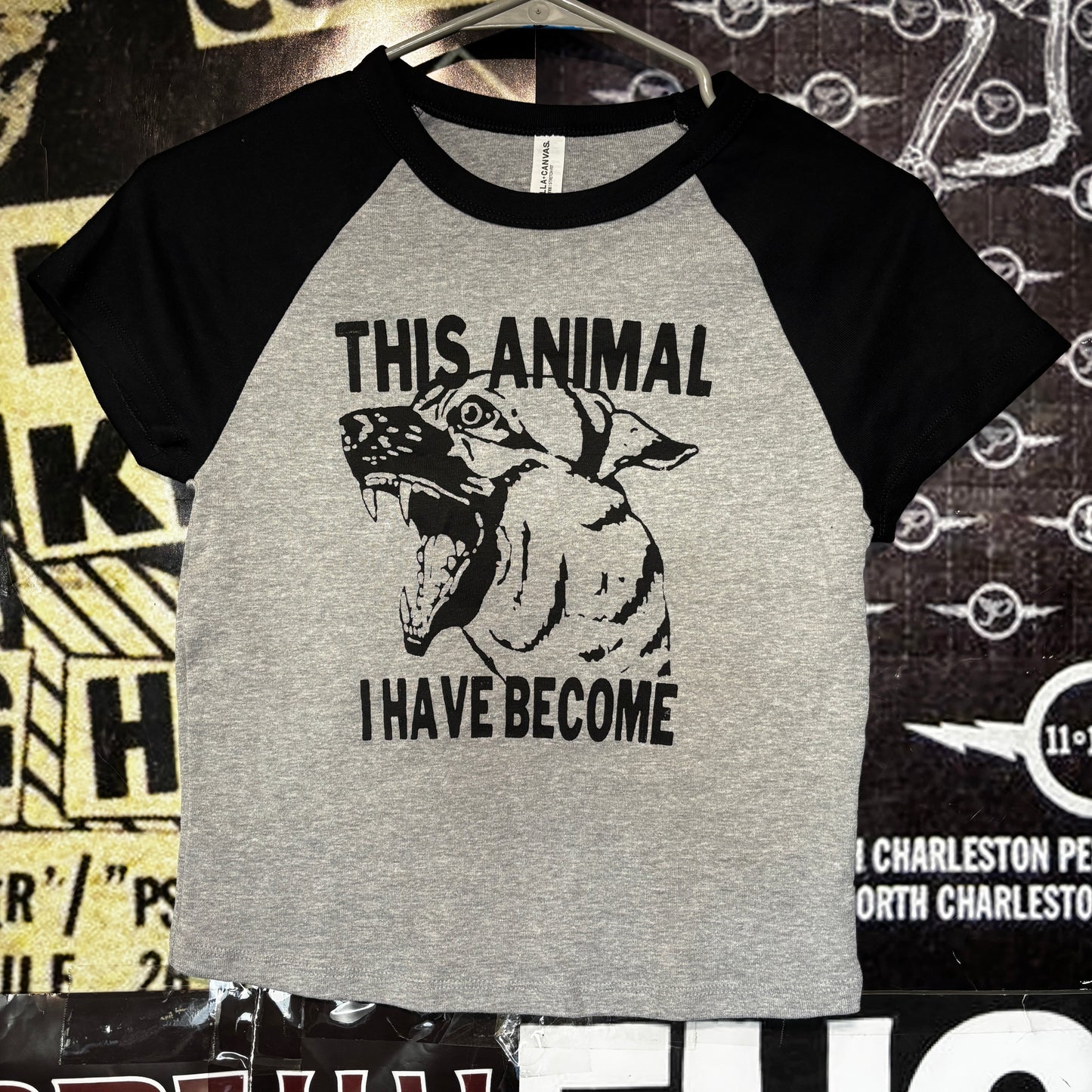 ANIMAL BECOME BLACK/GREY RAGLAN