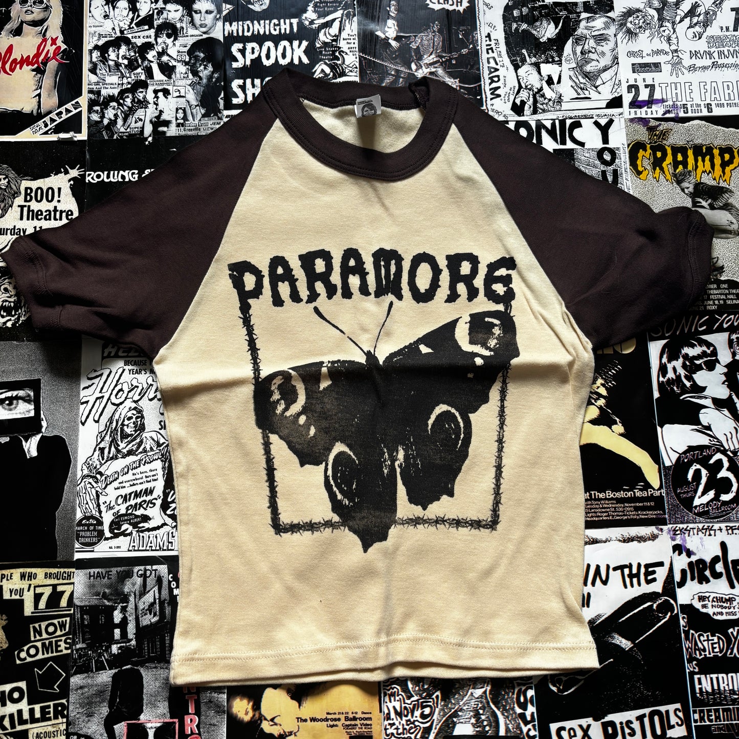 PARAMORE BROWN RAGLAN XS