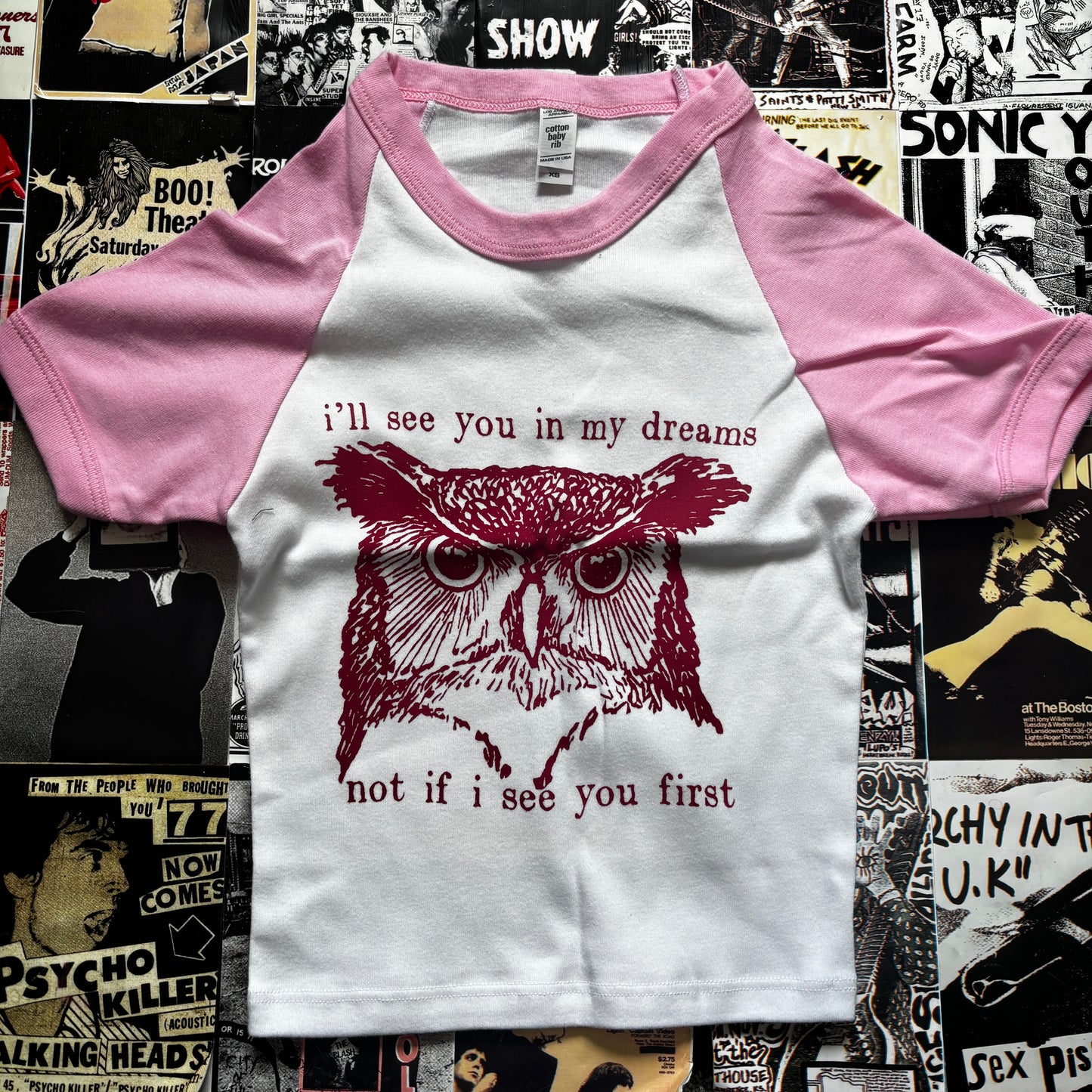 TWIN PINK RAGLAN XS
