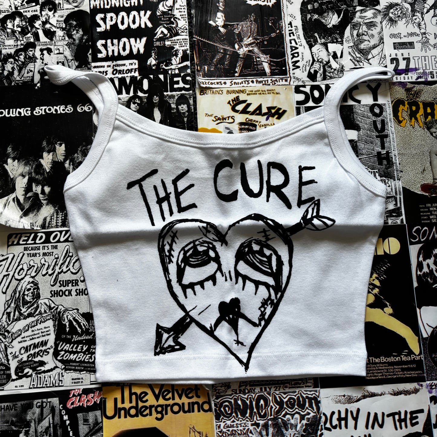 CURE WHITE CROP TANK MEDIUM