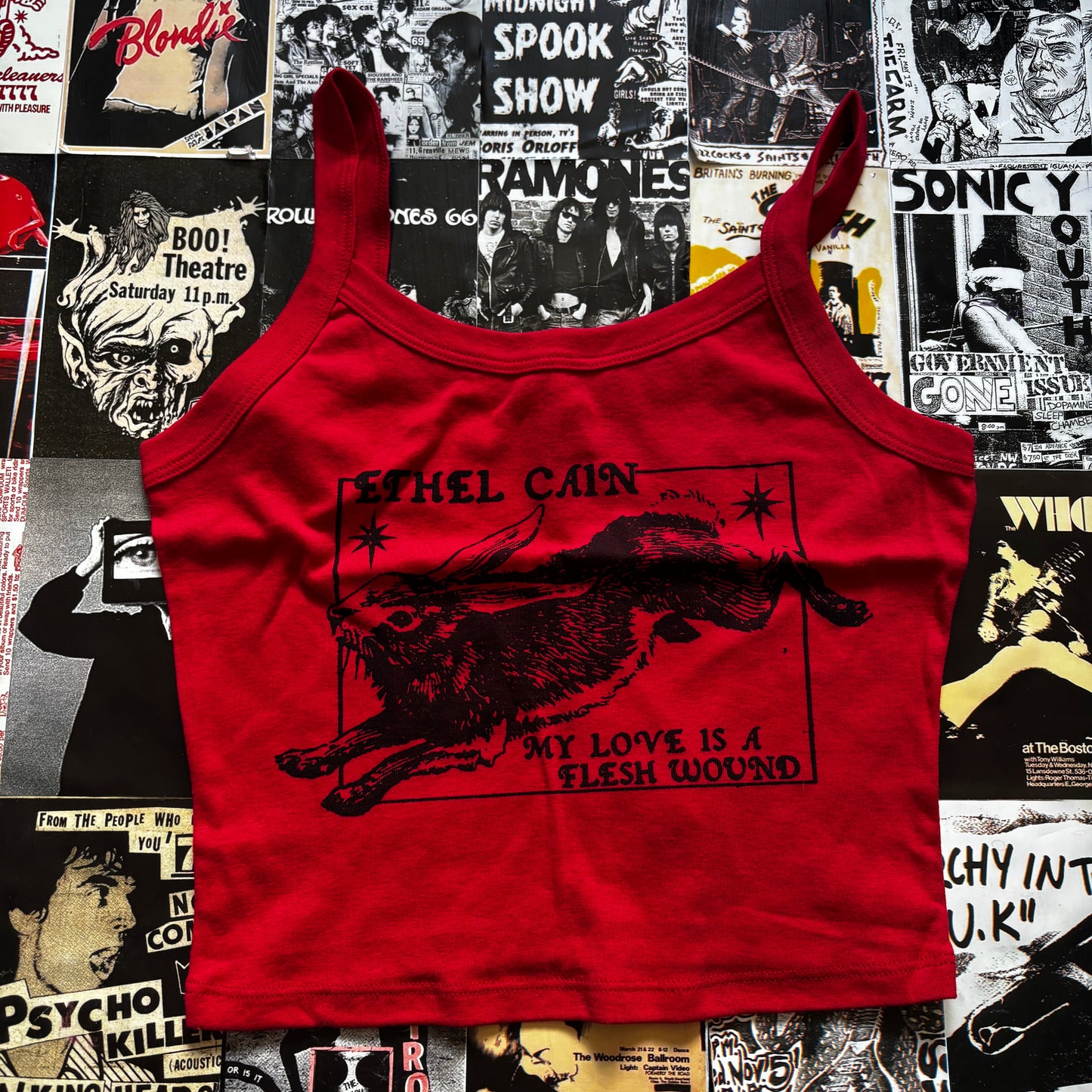 ETHEL RED CROP TANK MEDIUM