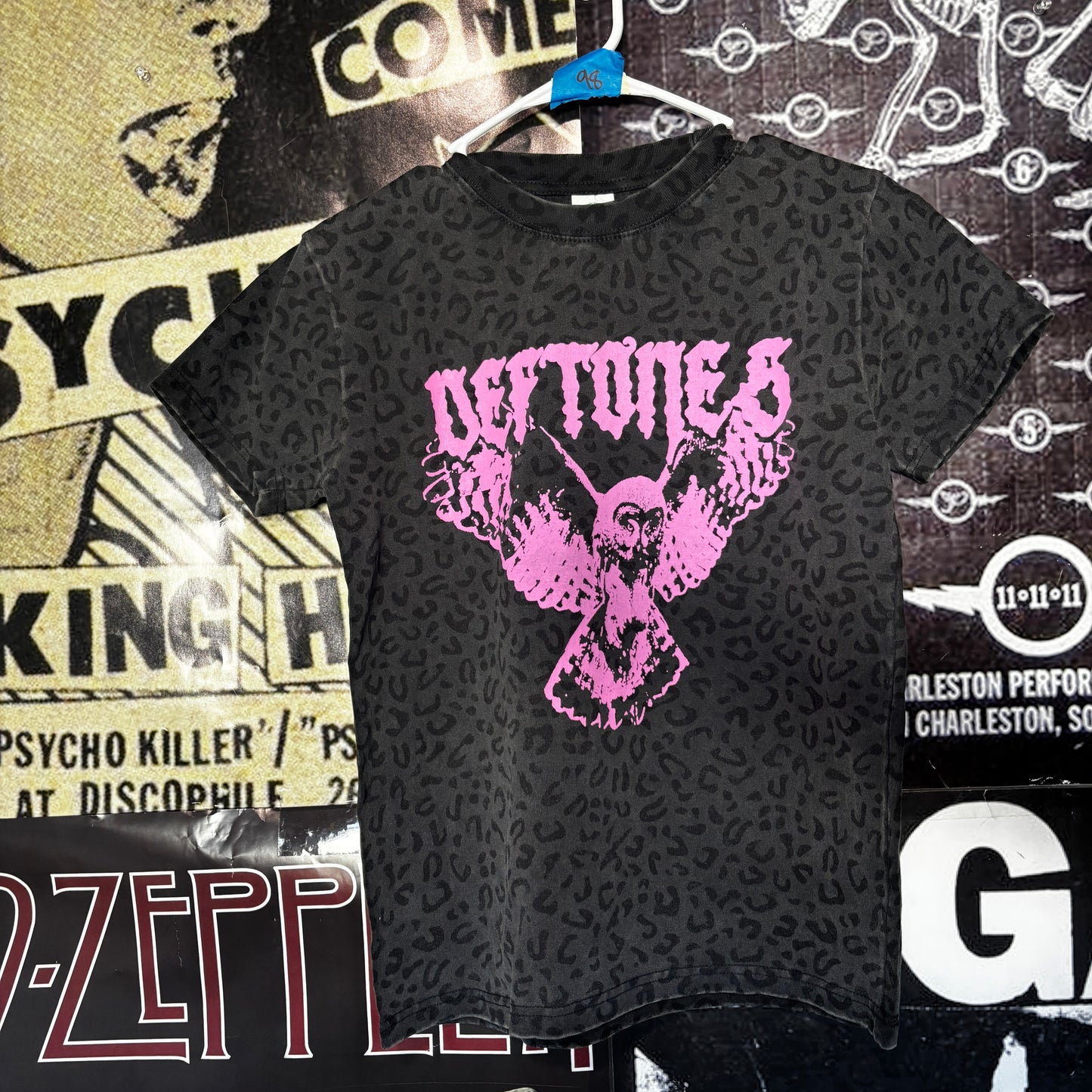 DEF OWL GREY/PINK CHEETAH SLIM TEE