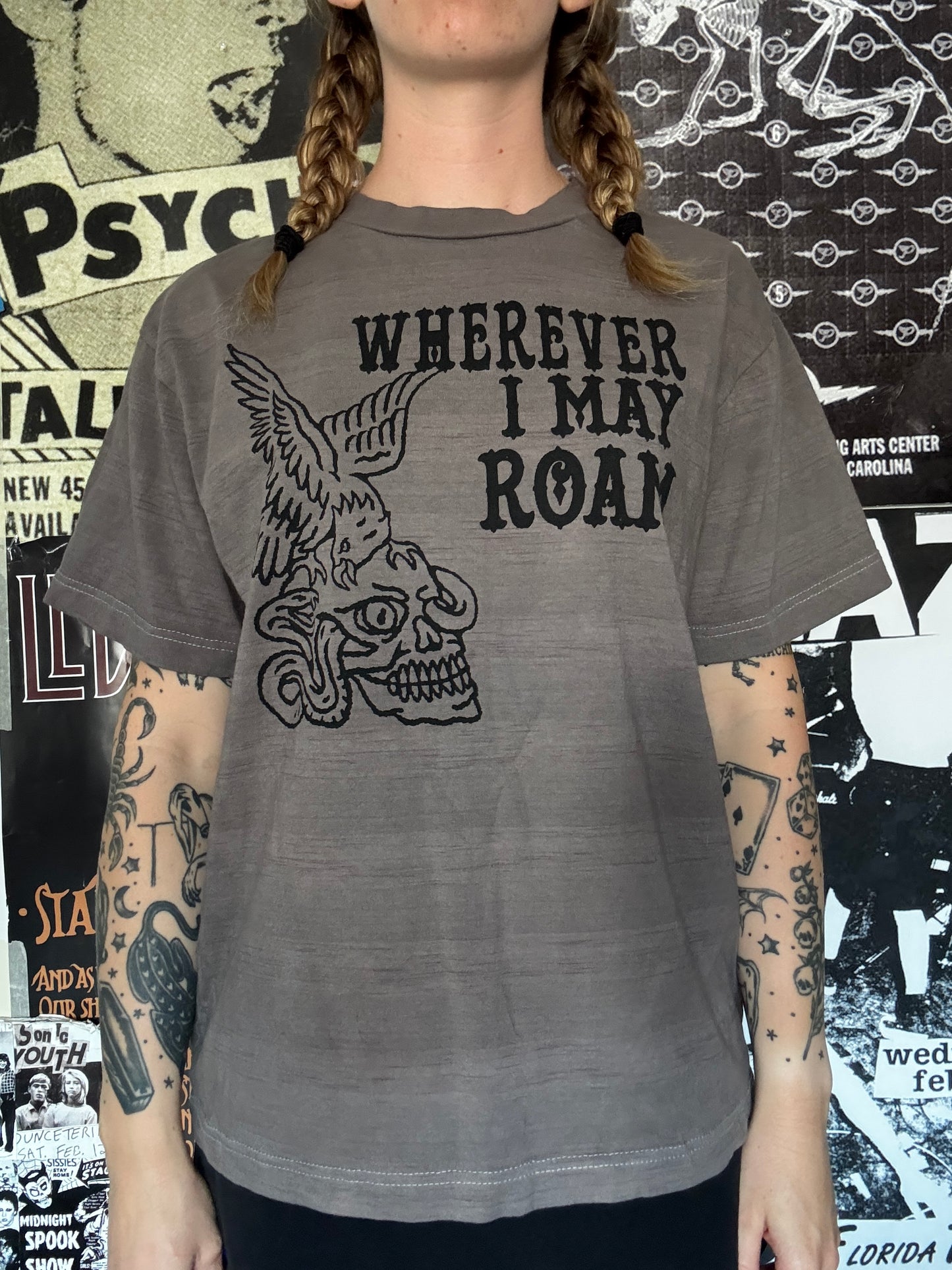 Def owl brown striped tee SM/MED