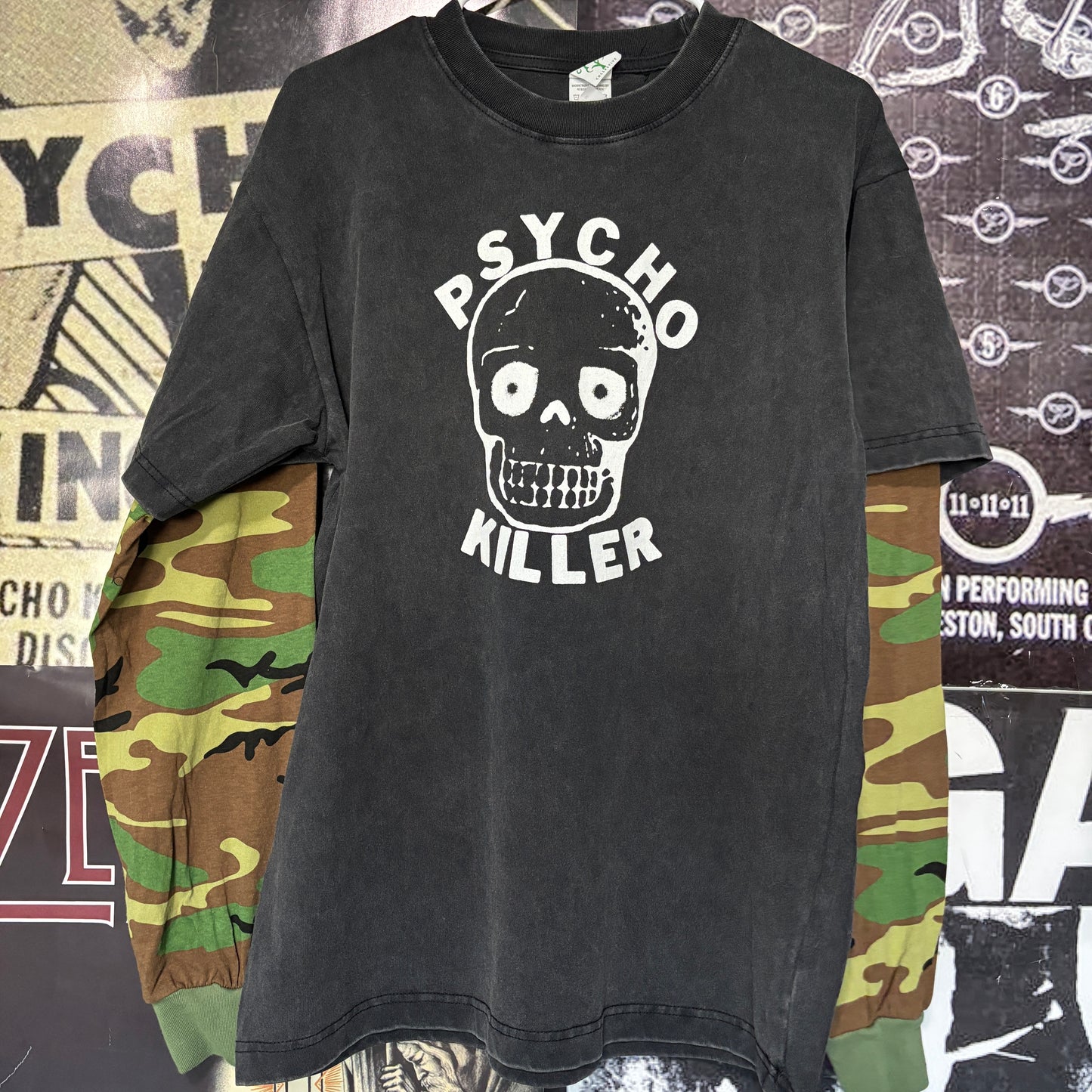 PSYCHO KILLER camo/black long sleeve