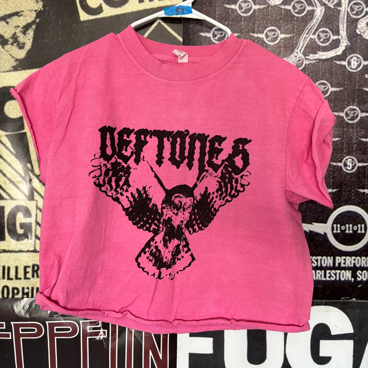 DEF OWL pink cut off t-shirt SM/MED