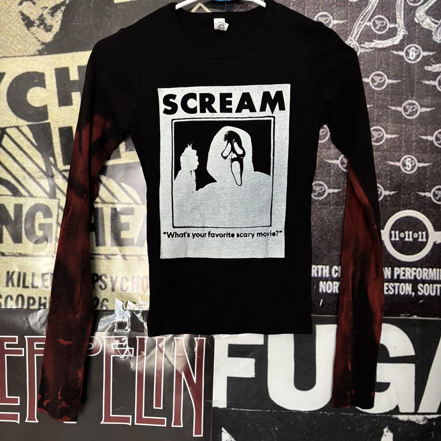 SCREAM black baby long sleeve SMALL