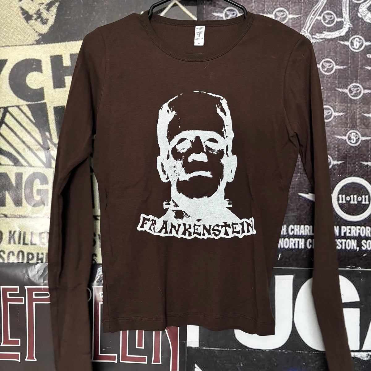 FRANKENSTEIN brown baby long sleeve XLARGE