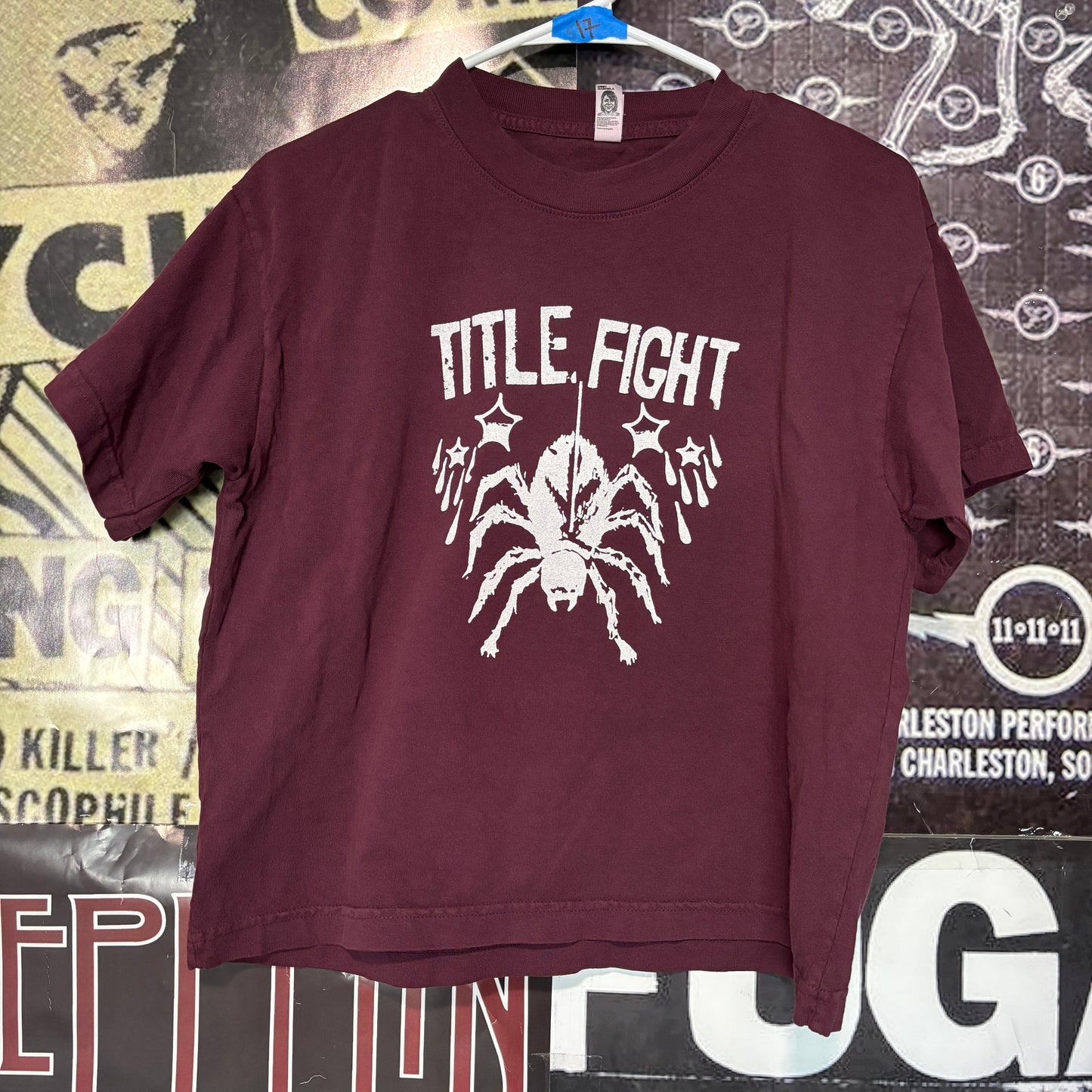 TITLE maroon boxy tee