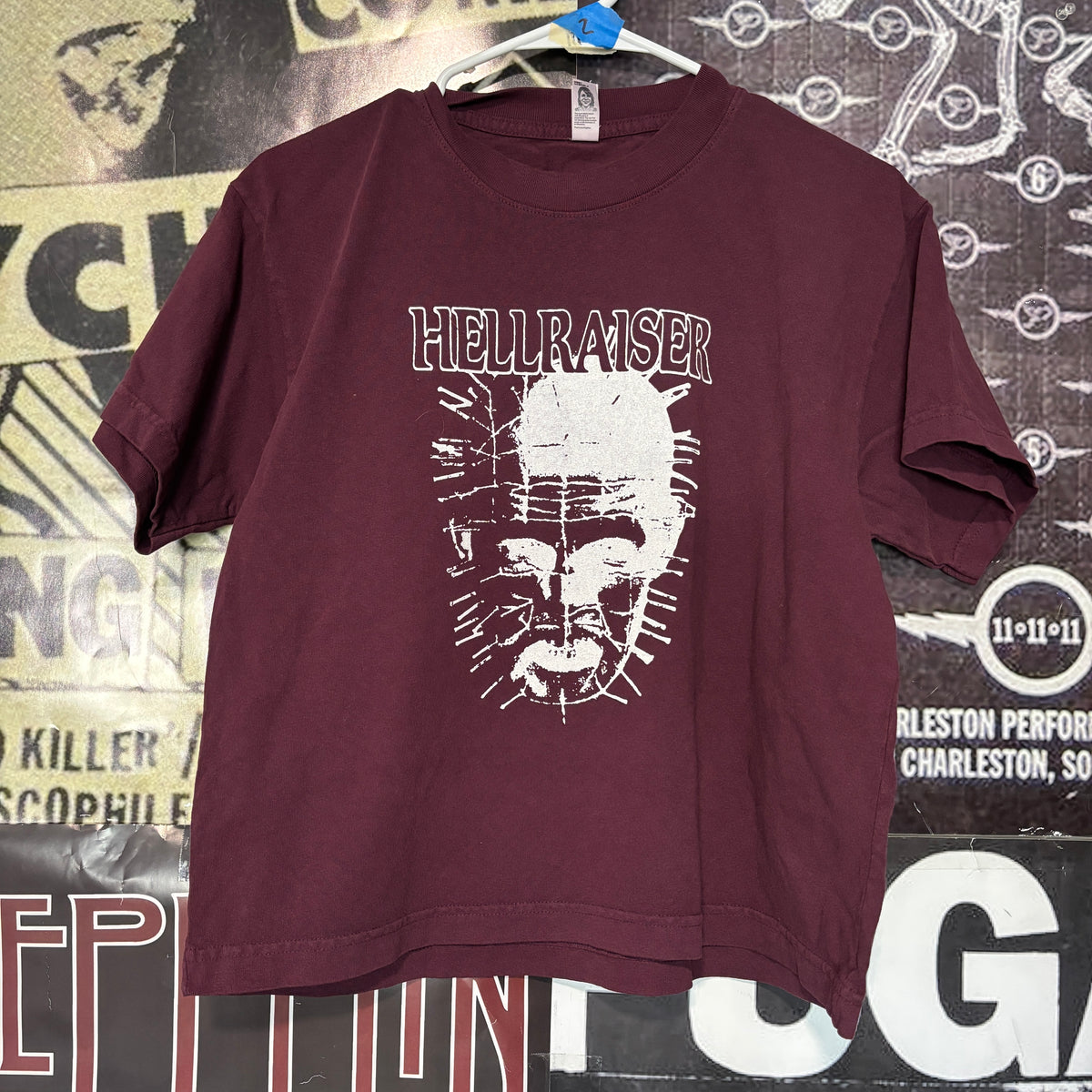 HELL maroon boxy tee