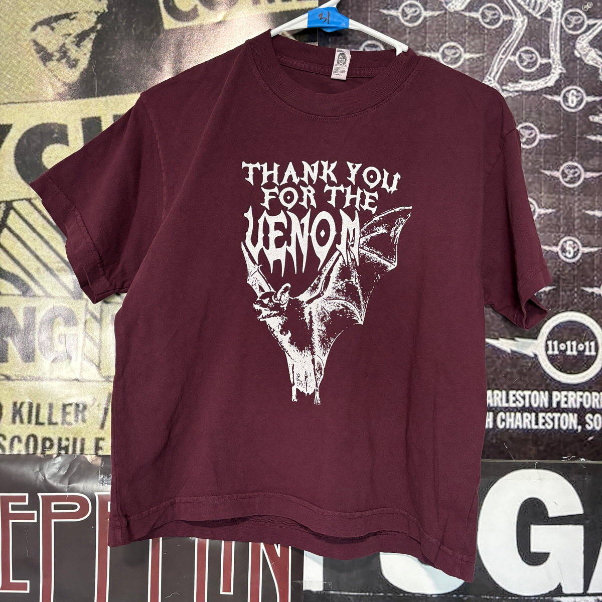 VENOM maroon boxy tee