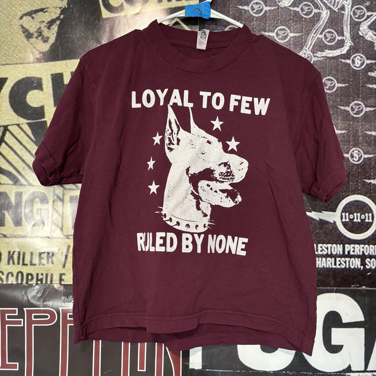 LOYAL maroon boxy tee