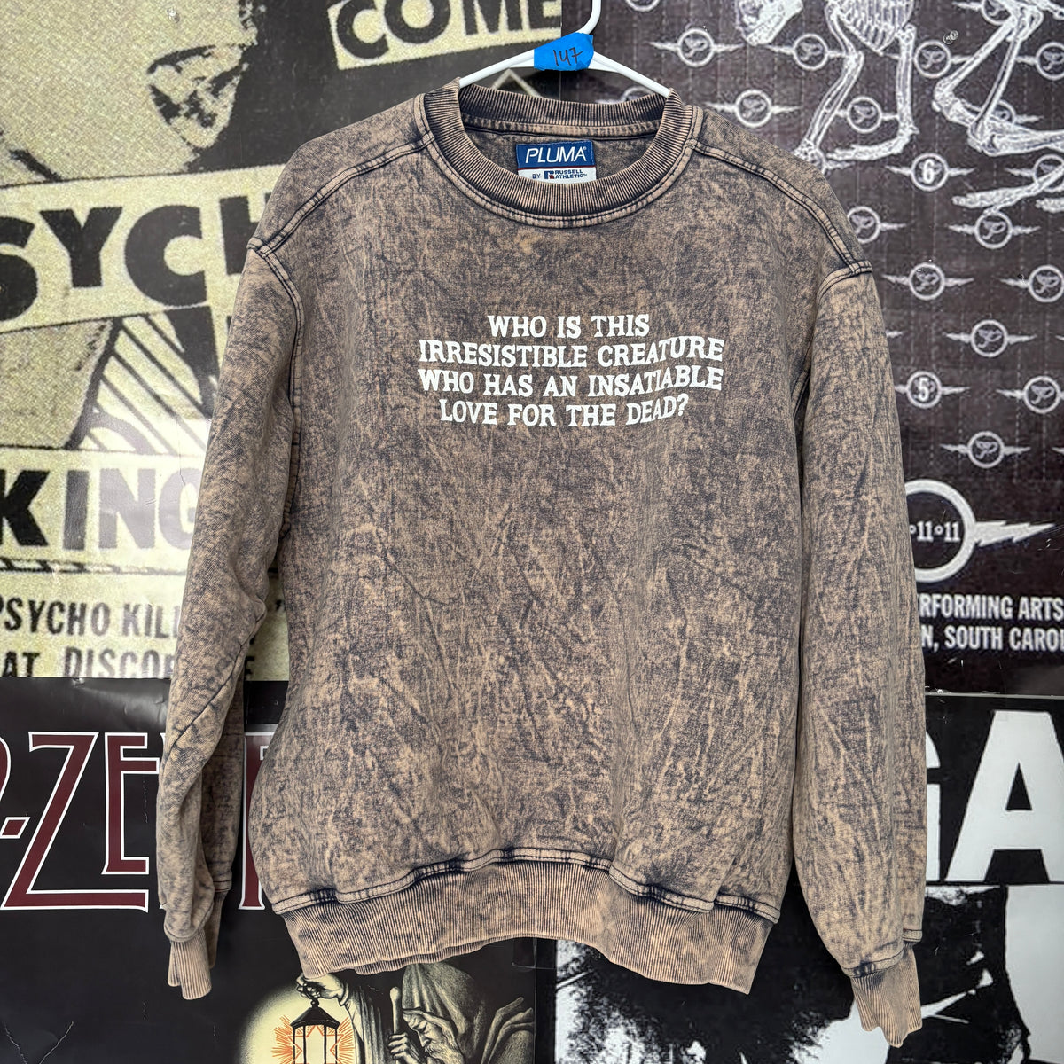 LYRICS GREY SWEATSHIRT MED/LAR