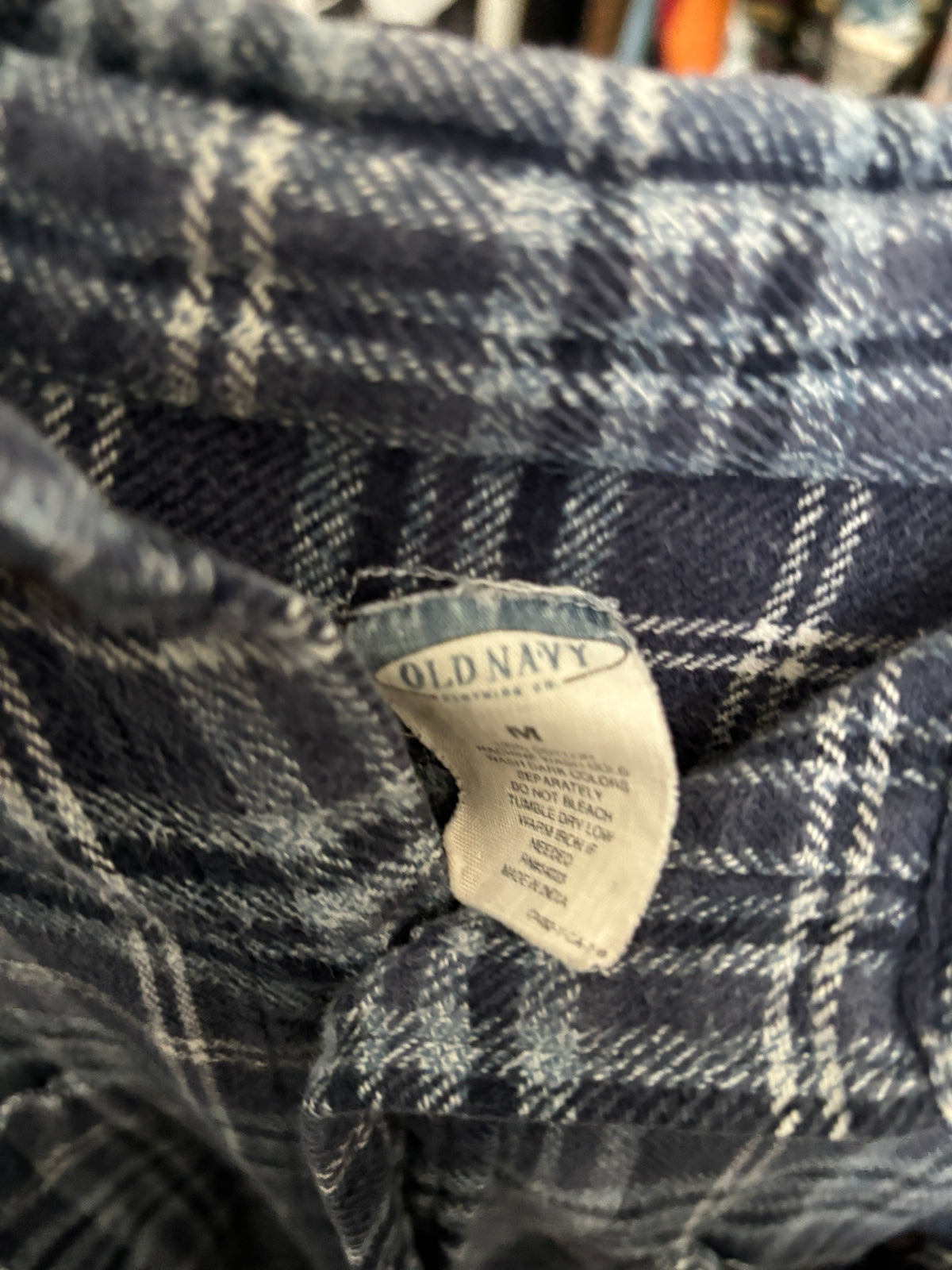 DEF OWL blue flannel MEDIUM