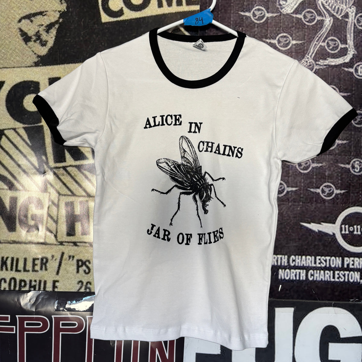 ALICE FLY b&w ringer long baby tee