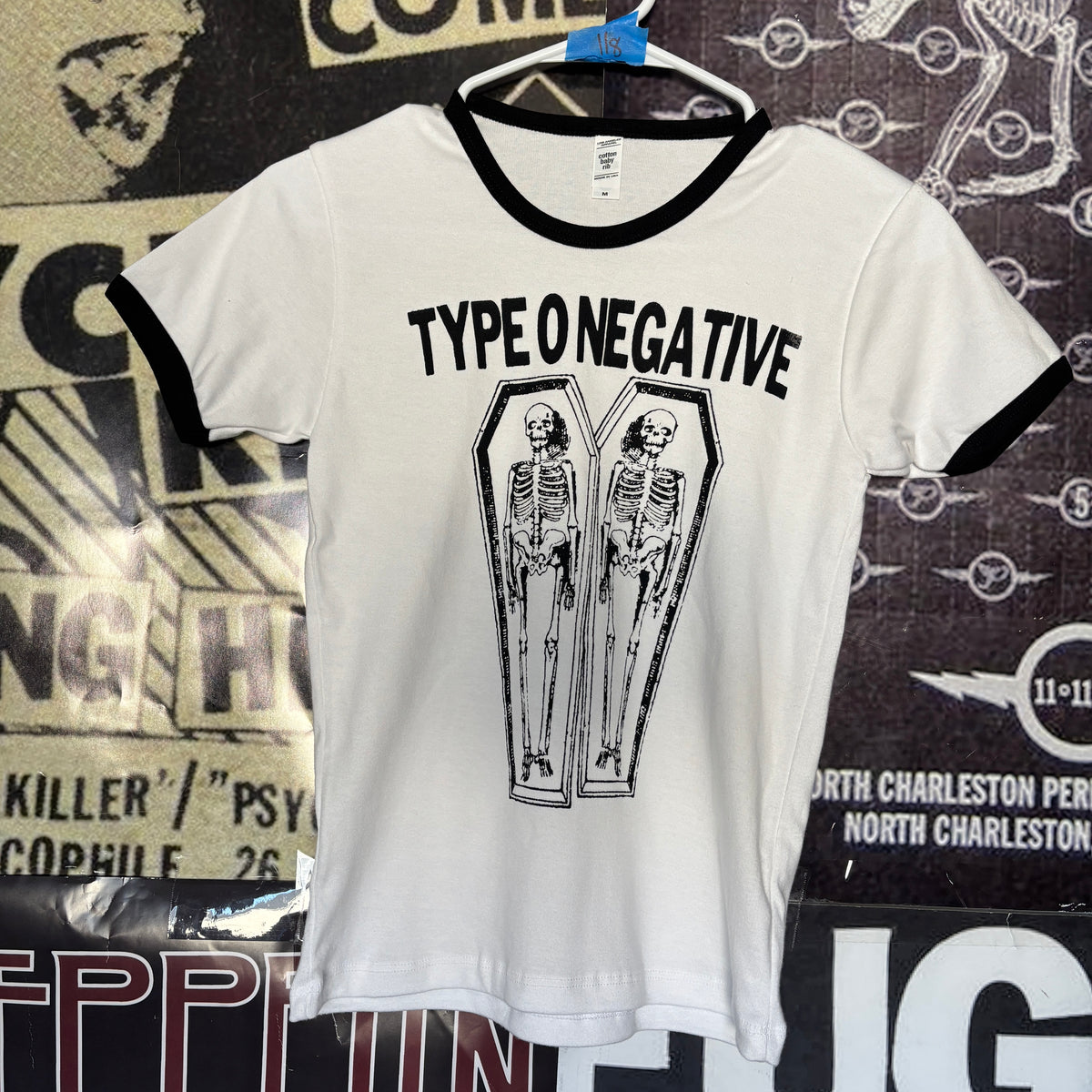 TYPE b&w ringer long baby tee