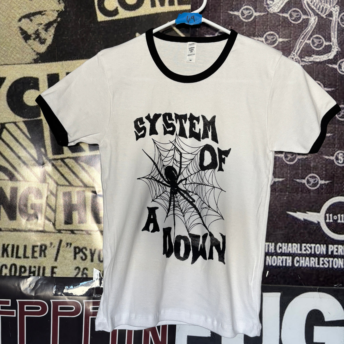 SYSTEM b&w ringer long baby tee
