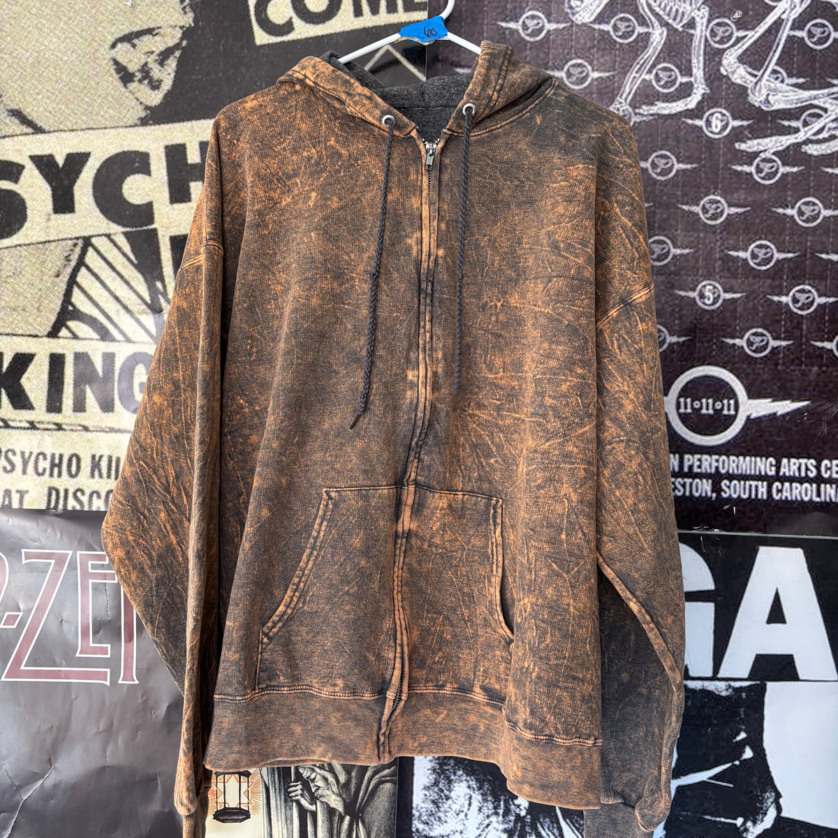 MERCY tan zip up hoodie XL/XXL