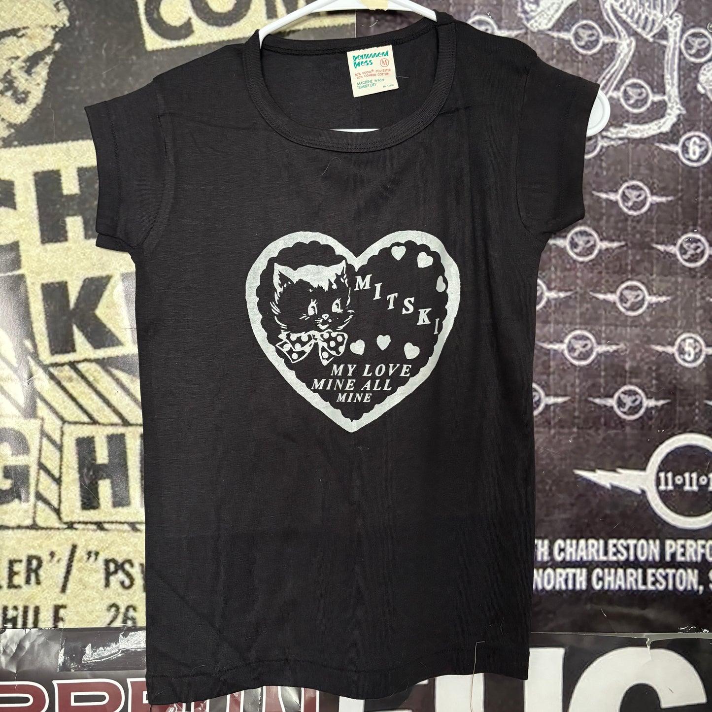 MITSKI BLACK 70S RINGER TEE MEDIUM