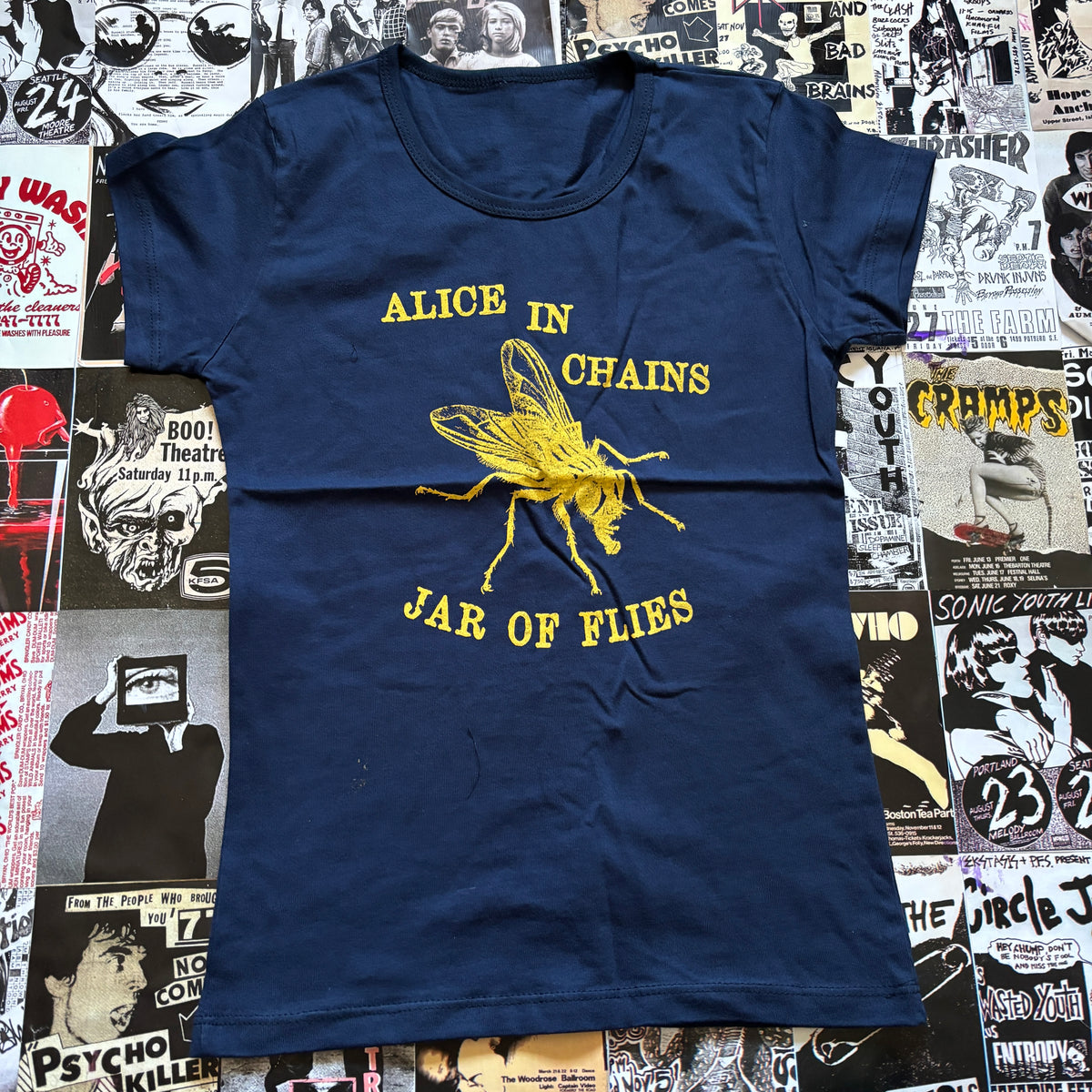 ALICE navy/yellow babydoll tee SM/MED