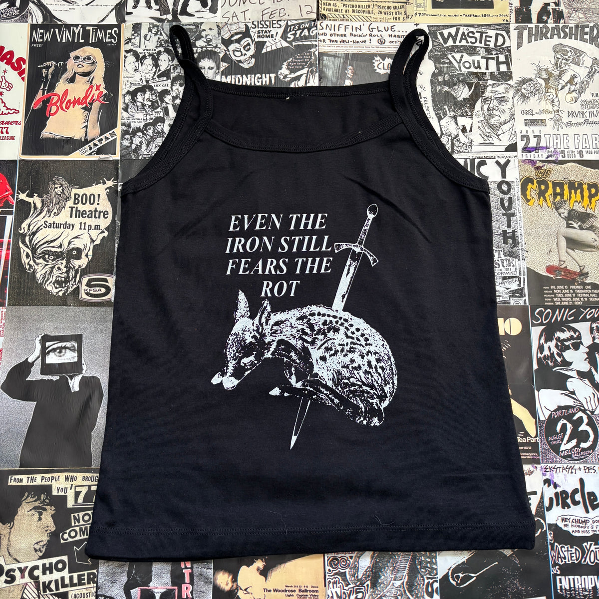 ETHEL black/white baby tank MED/LAR