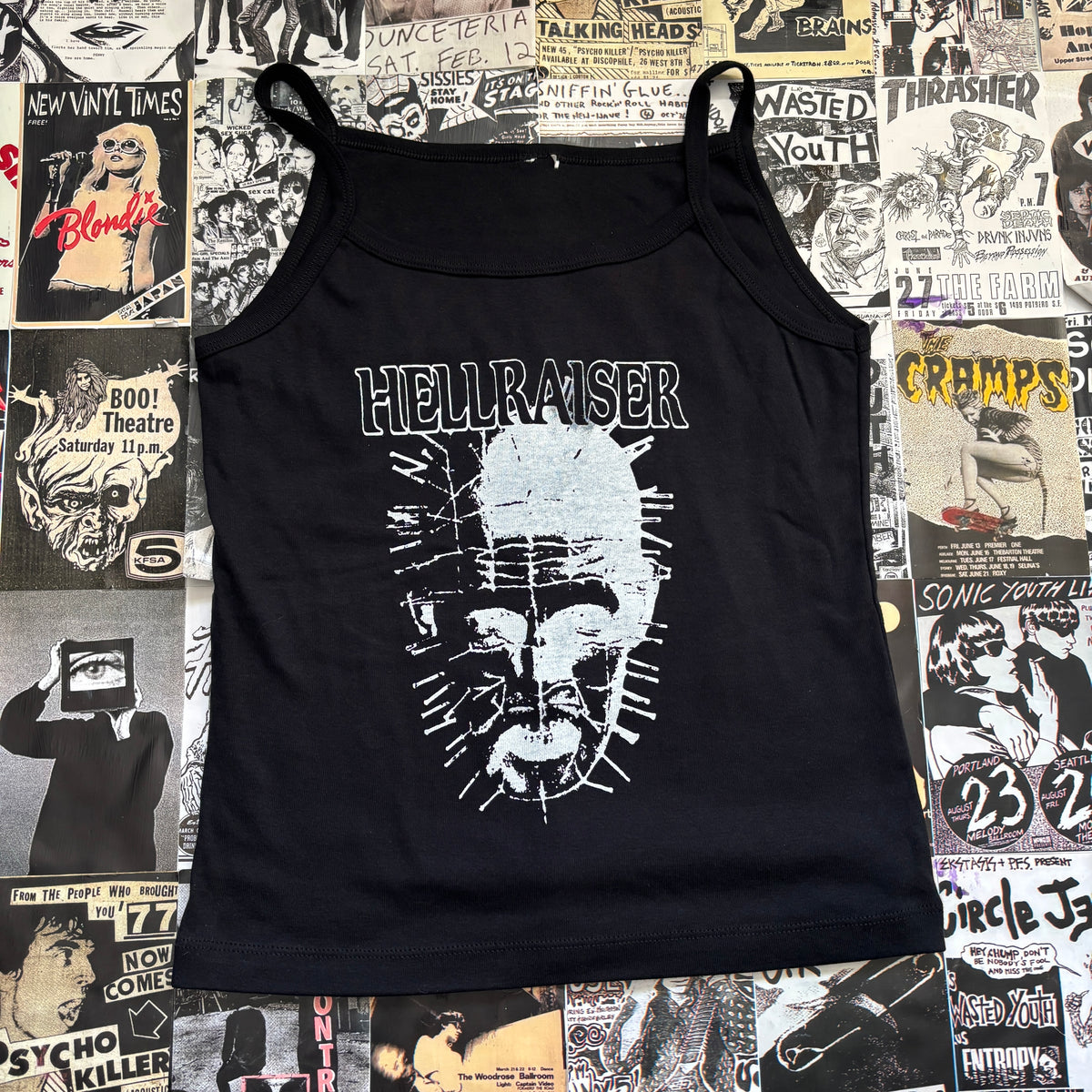 HELL black/white baby tank MED/LAR