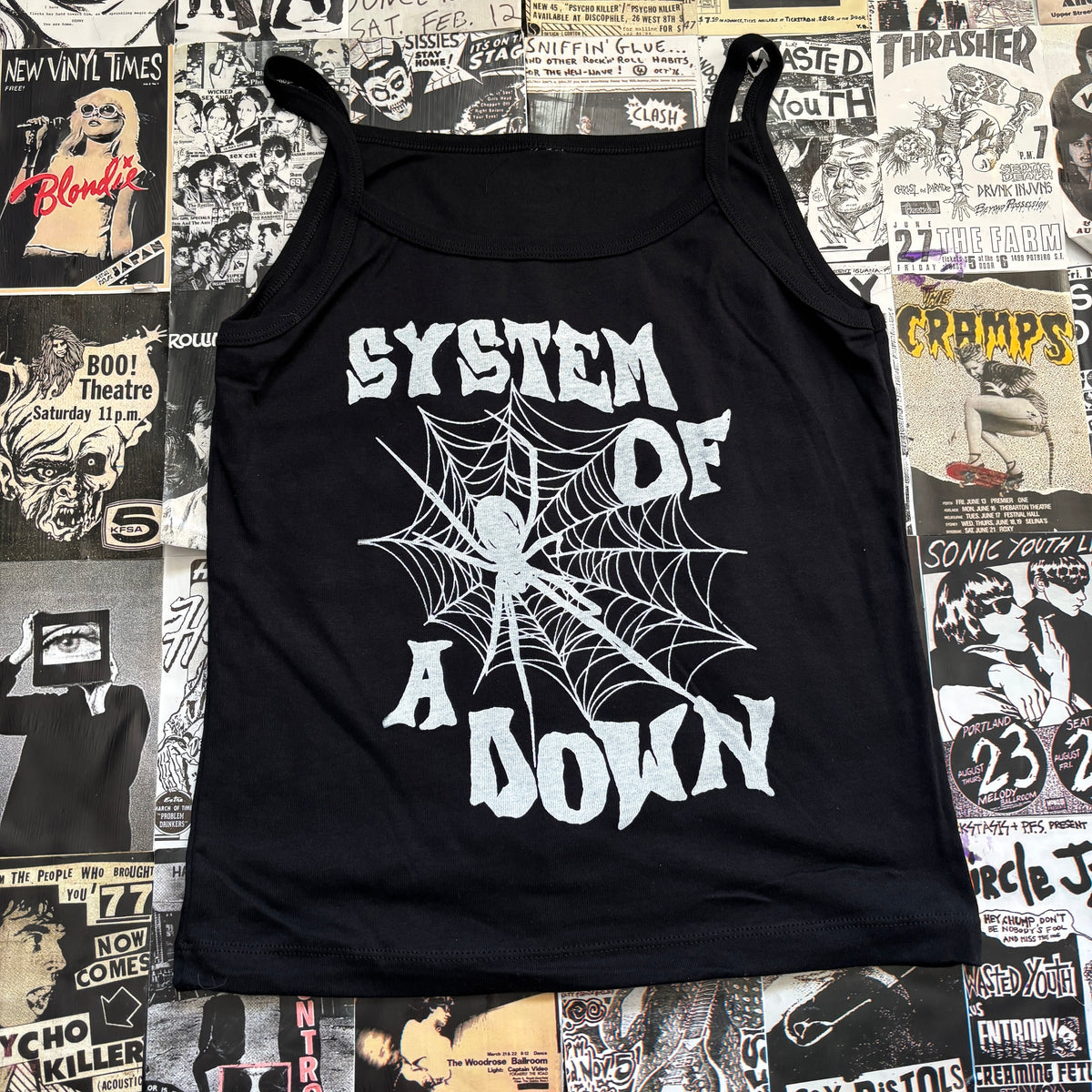 SYSTEM black/white baby tank MED/LAR
