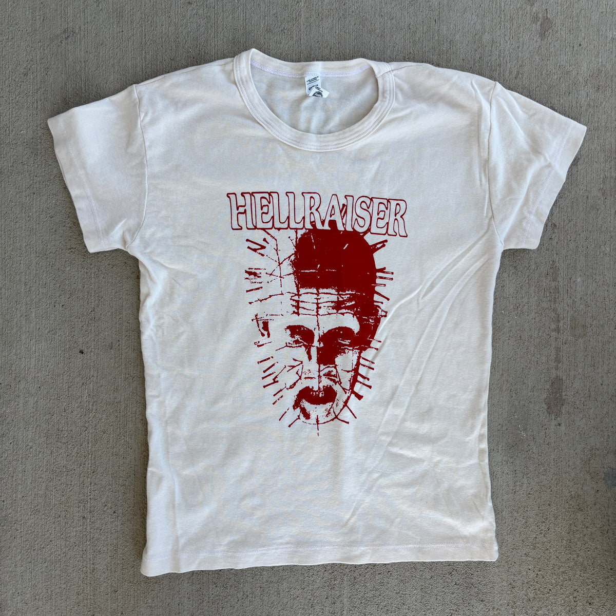 HELL cream/red babydoll tee