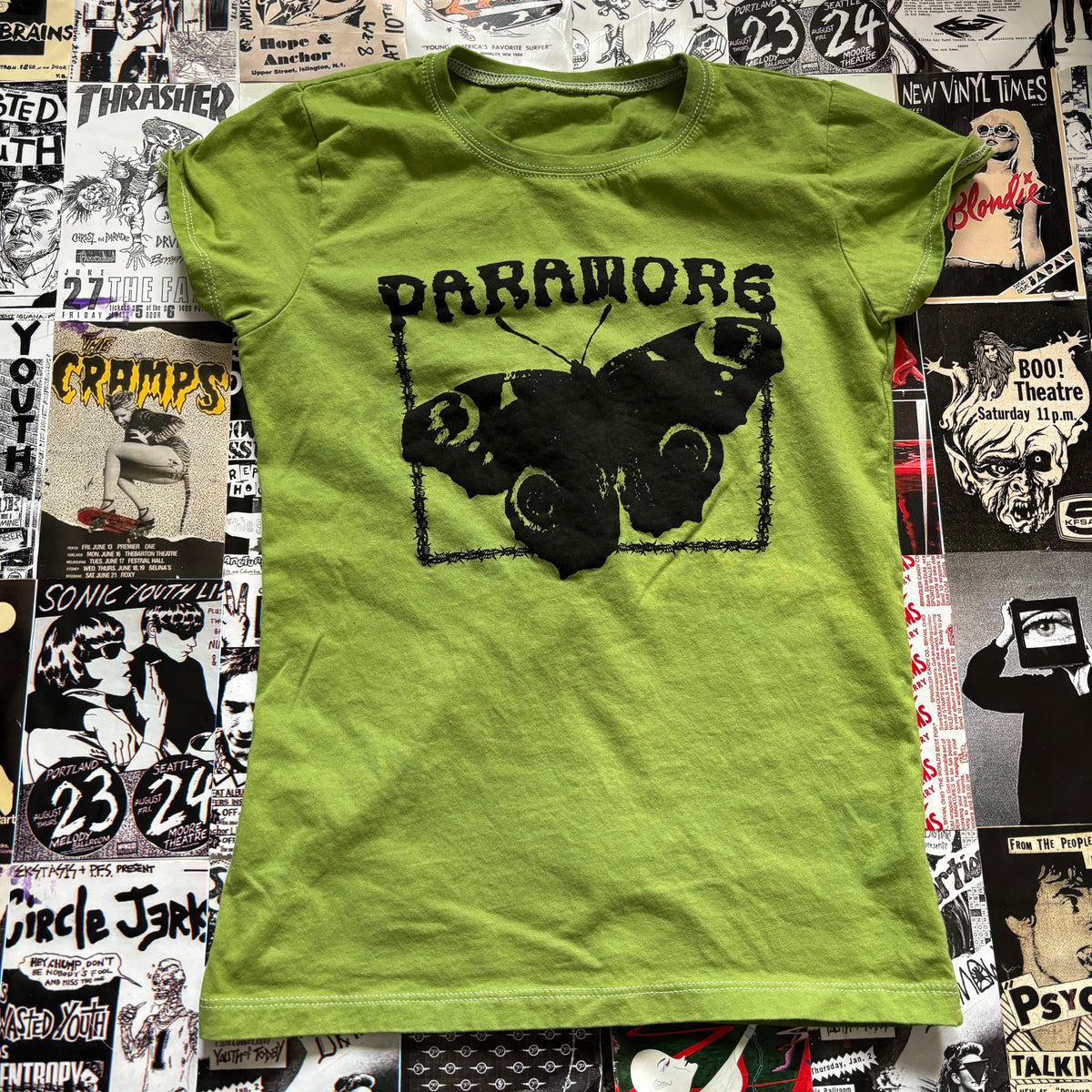 PARA green babydoll tee SM/MED
