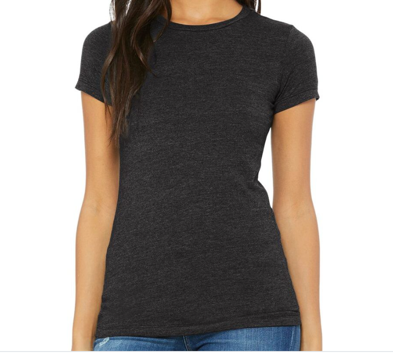 DEF PIN black womens tee
