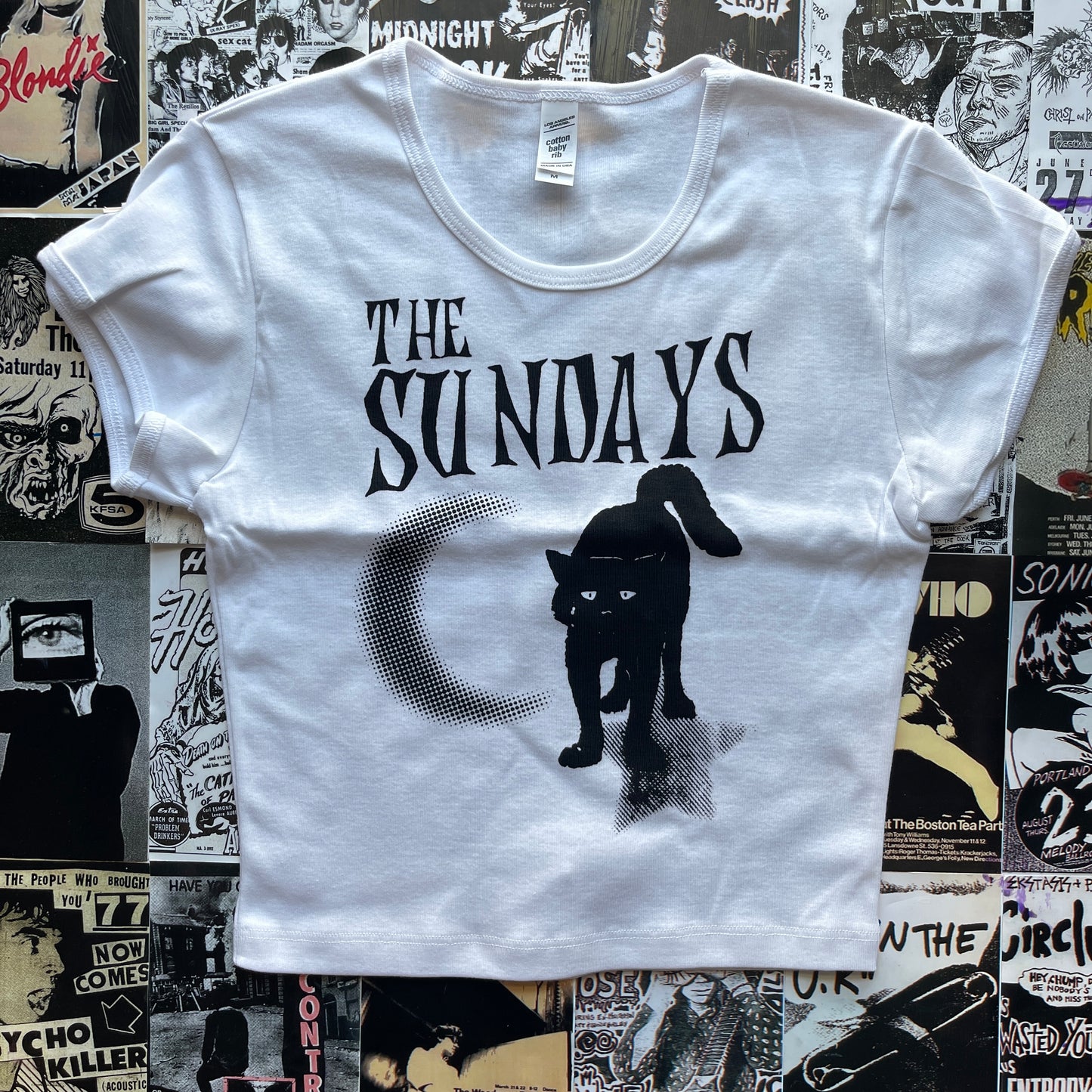 The Sundays white crop baby tee