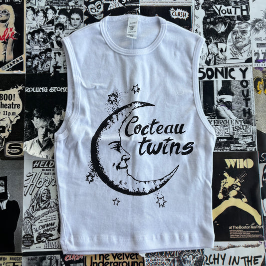 Cocteau twins white tank XS