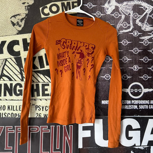 The cramps rust long sleeve SM/MED
