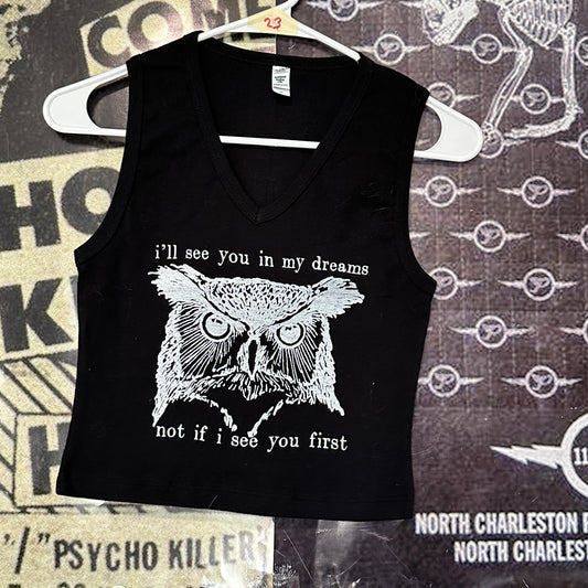 My dreams black V-neck baby tank