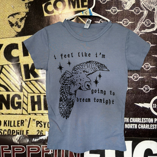 Twin peaks owl blue babydoll tee