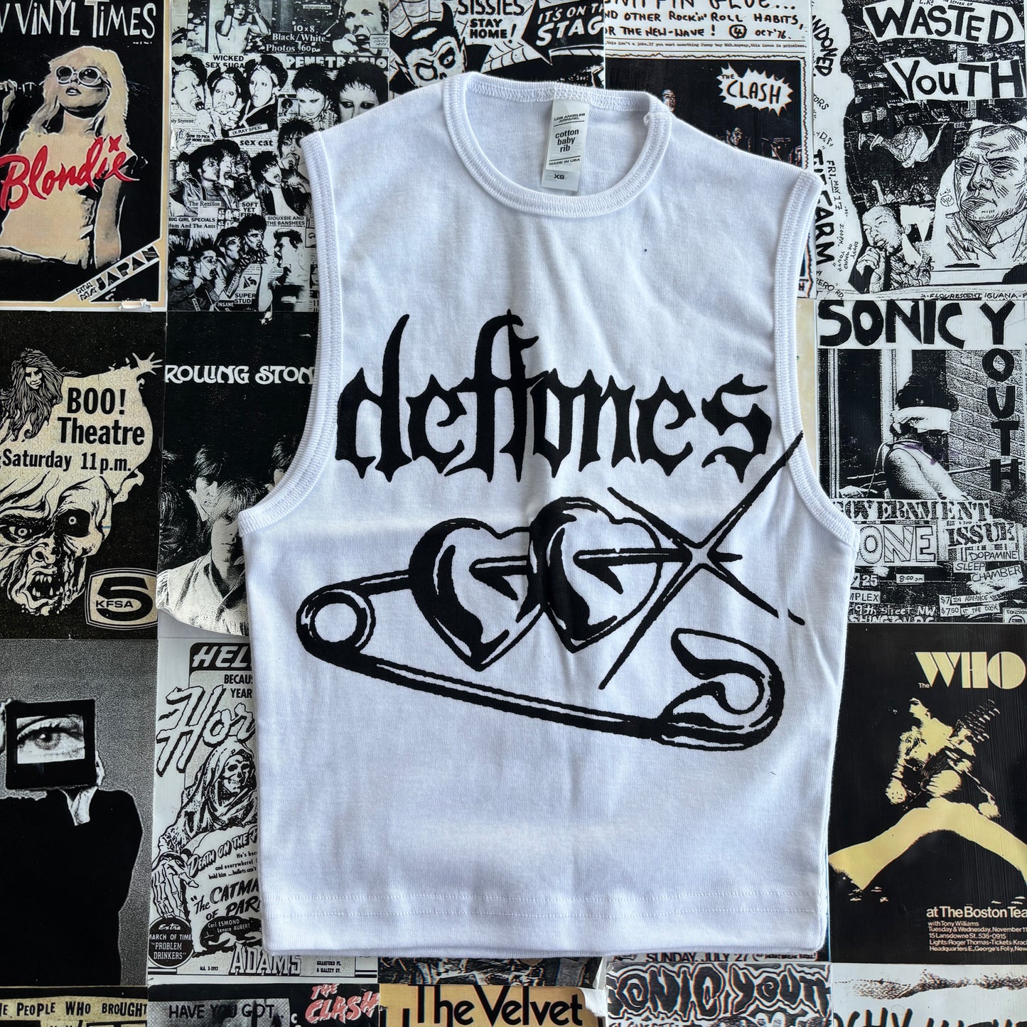 Deftones white tank XS