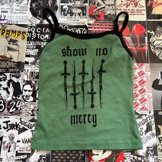 MERCY black/green tank