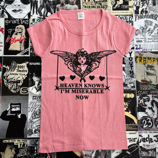 The smiths pink baby tee MED