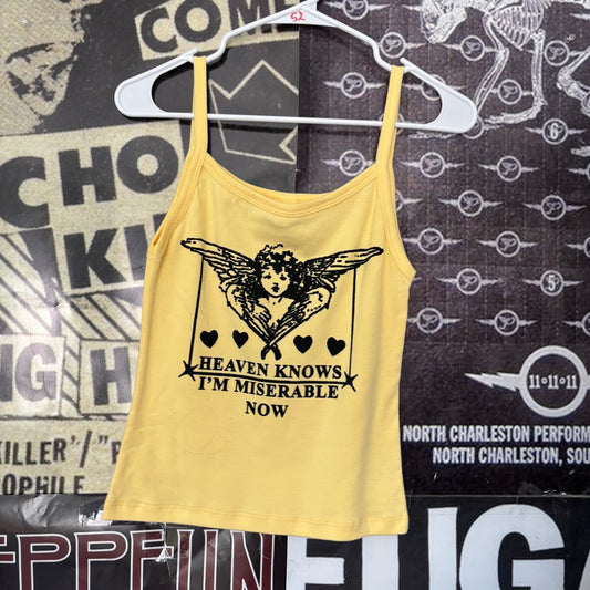 The smiths yellow baby tank SM/MED